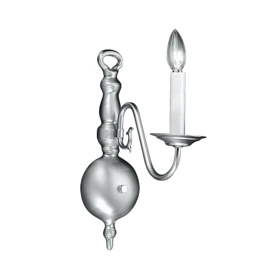 Livex Lighting Williamsburg 4.75in W 1Light Brushed Nickel Candle