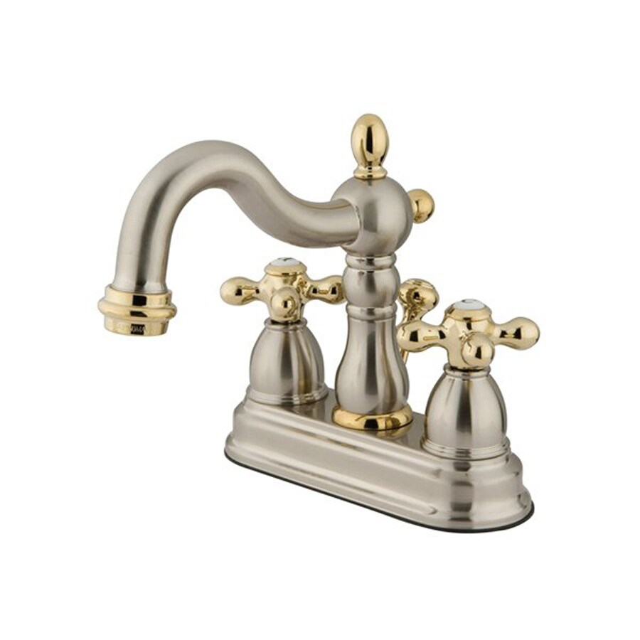 Elements of Design New Orleans Satin Nickel/Polished Brass 2Handle 4