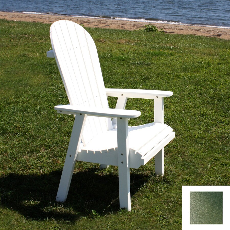 Malibu Outdoor Living Jamestown Turf Green Adirondack Chair at