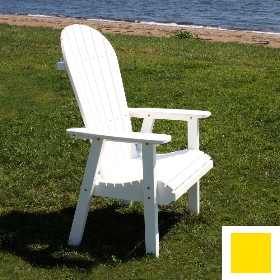 Malibu Outdoor Living Jamestown Yellow Adirondack Chair at