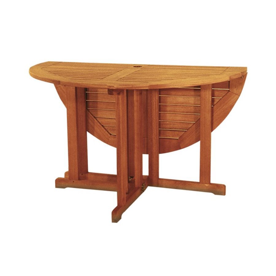 Shop ACHLA Designs 48in W x 48in L Round Eucalyptus Folding Dining Table at