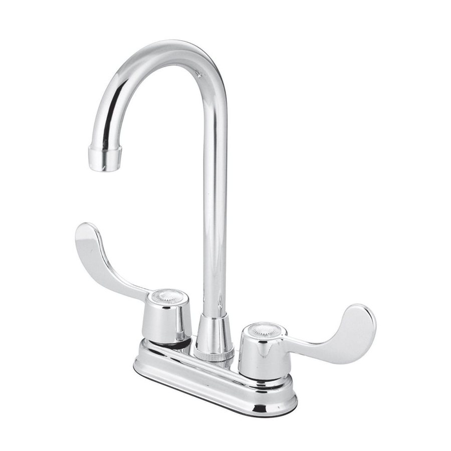 Elements of Design Magellan Chrome 2Handle Deck Mount Bar and Prep Kitchen Faucet at