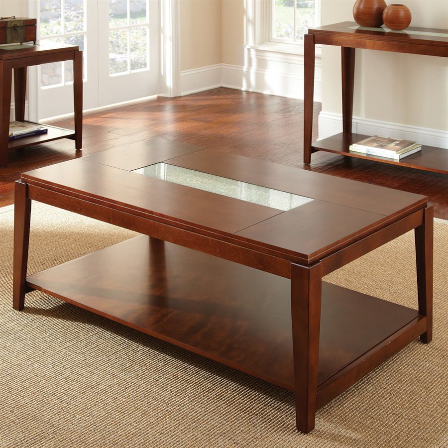 Steve Silver Ice Fruit/glass Birch Coffee Table in the Coffee Tables