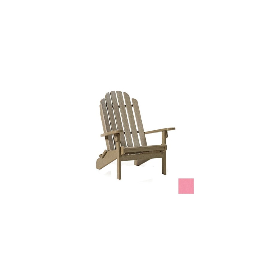 Siesta Furniture Bayfront Pink Plastic Adirondack Chair at