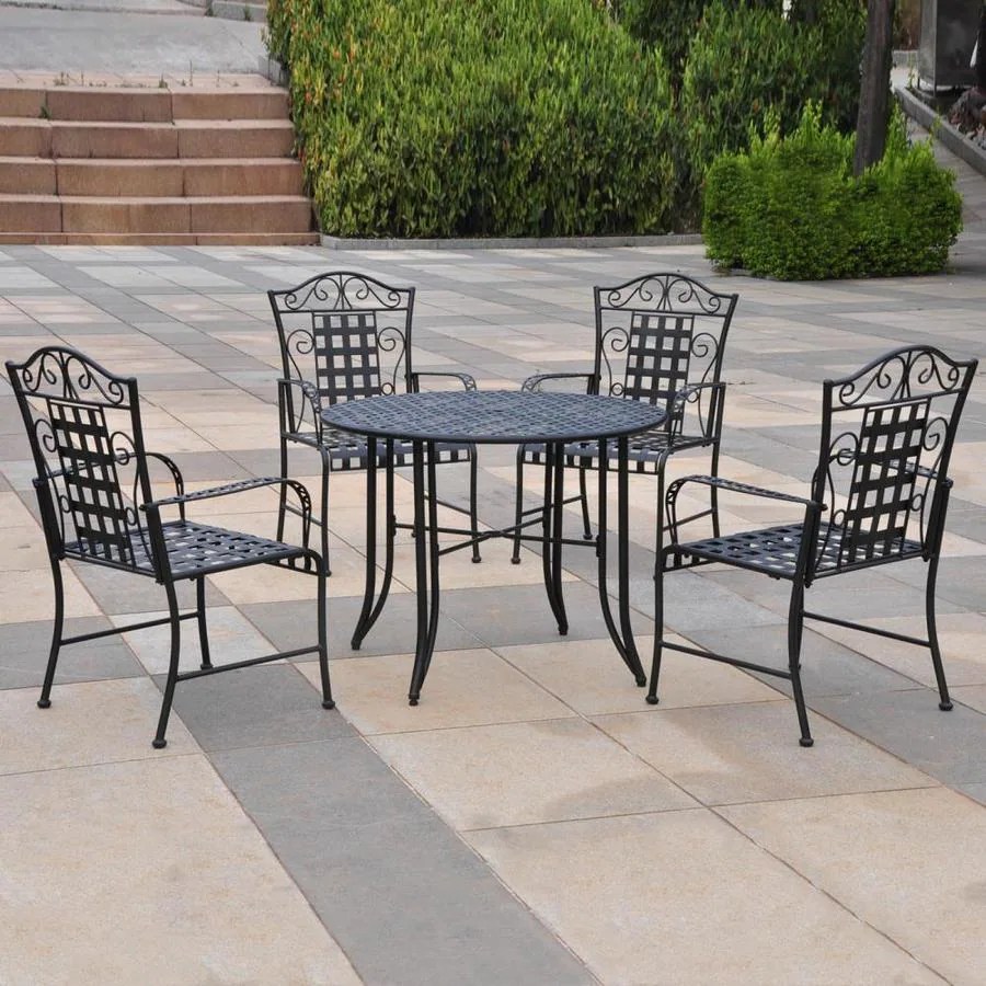 Shop International Caravan Mandalay 5Piece Wrought Iron