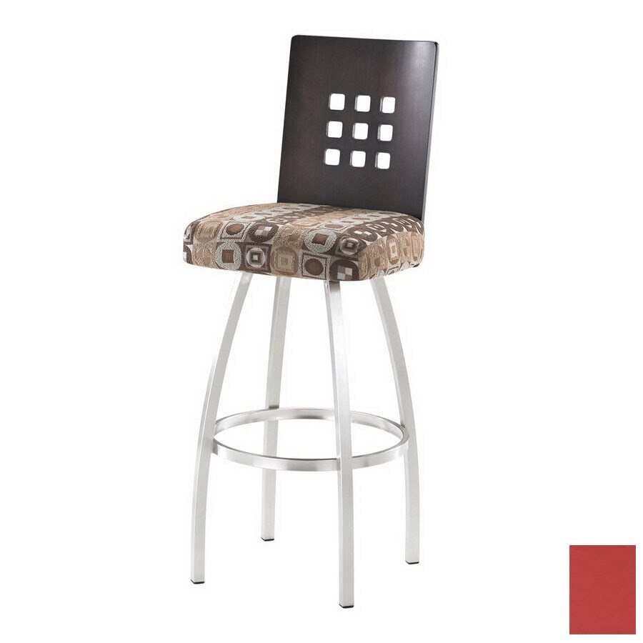Trica Virginia Brushed Steel 31in Bar Stool at
