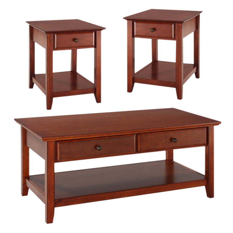 Crosley Furniture Classic Cherry Accent Table Set in the Accent Table