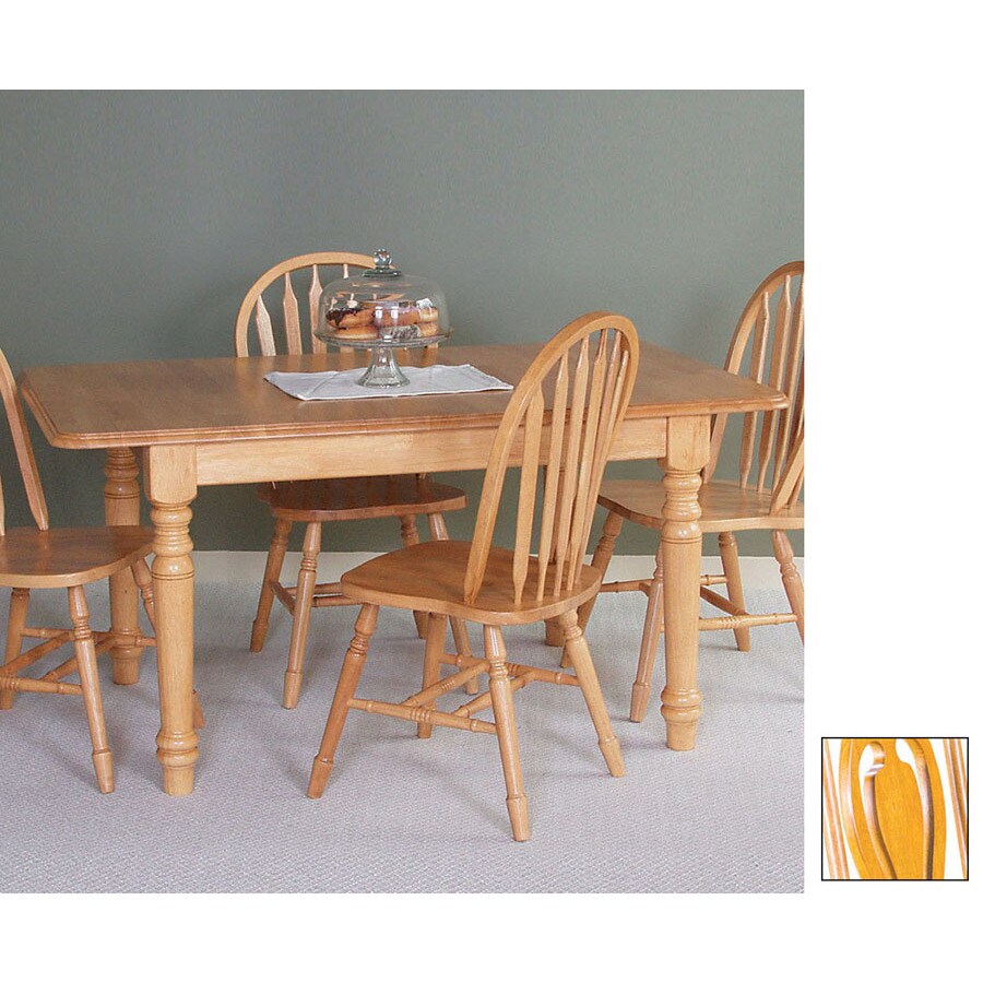 Sunset Trading Sunset Selections Light Oak Rectangular Dining Table at