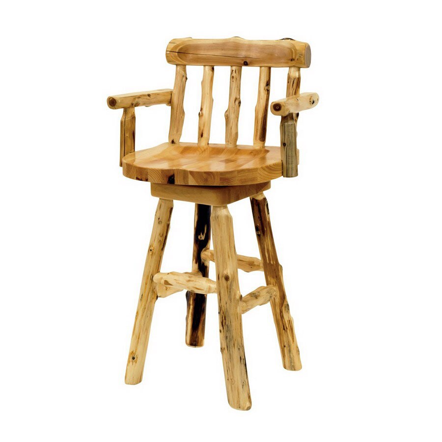 Fireside Lodge Furniture Cedar Lacquer 24in Counter Stool at
