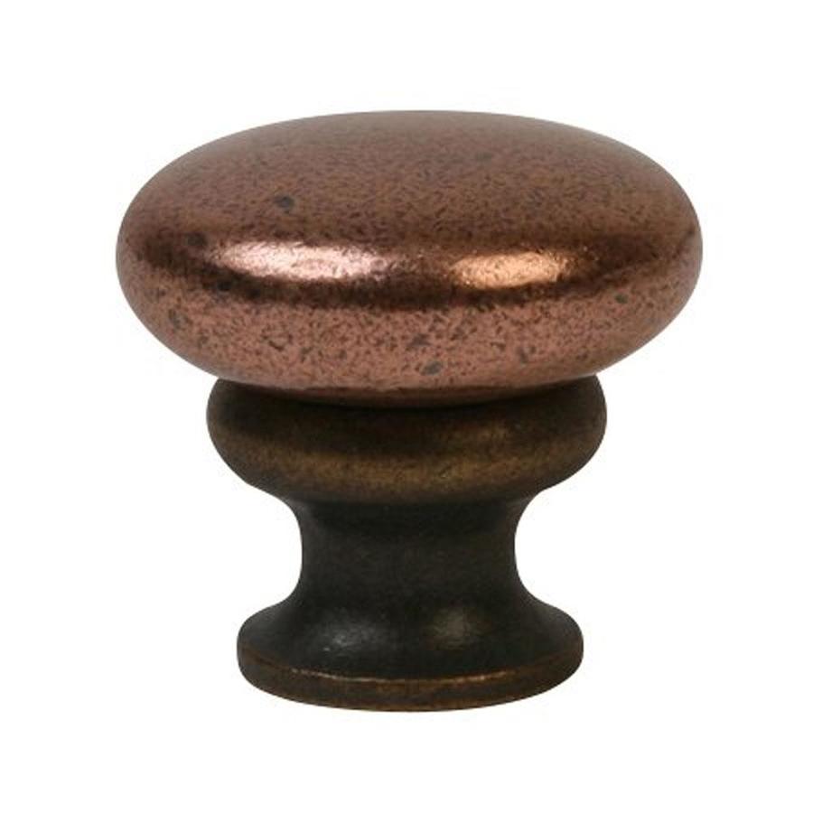Shop Lew's Hardware Metal Mushroom Shiny Copper/Oil Rubbed Bronze