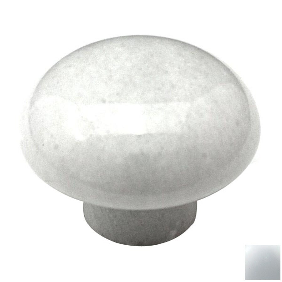 Cal Crystal Marble White Mushroom Knob at