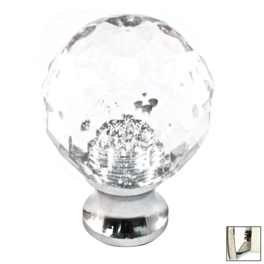 Shop Cal Crystal Crystal Polished Nickel Knob at