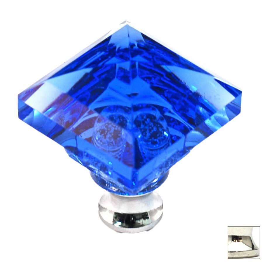 Shop Cal Crystal Polished Nickel Crystal Square Knob at