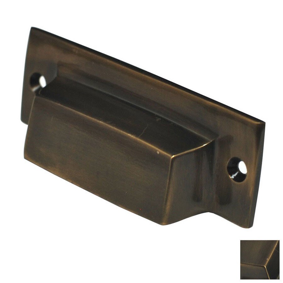 Cal Crystal Vintage 3in Center to Center Antique Brass Arch Cup