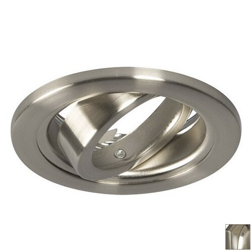 Galaxy 3in Brushed Nickel Gimbal Recessed Lighting Trim at