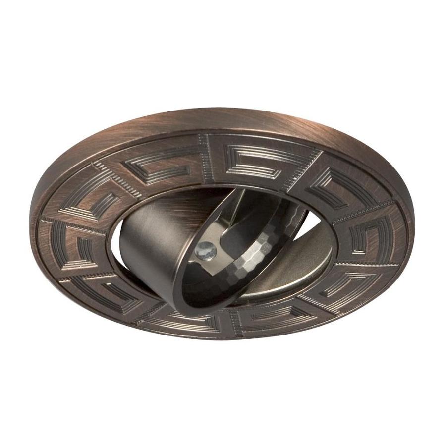 Galaxy Antique Copper Gimbal Recessed Light Trim (Fits Housing Diameter 3in) in the Recessed