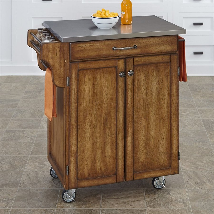 Kitchen Island Carts For Sale Home Styles Brown Scandinavian Kitchen Carts in the Kitchen Islands