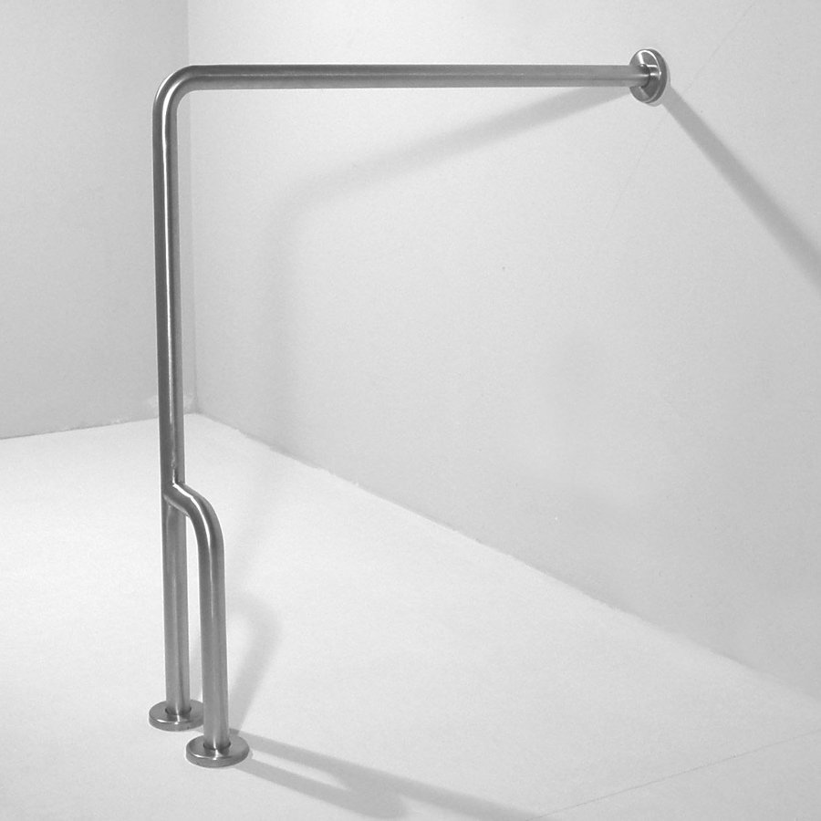 Ponte Giulio USA Glazed Stainless Steel Wall Mount Grab Bar at