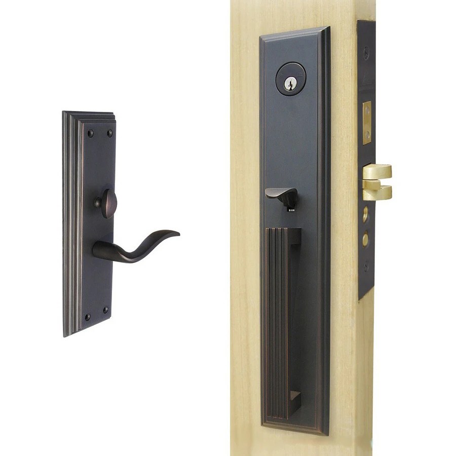 Double Hill Brass OilRubbed Bronze MortiseLock Keyed Entry Door