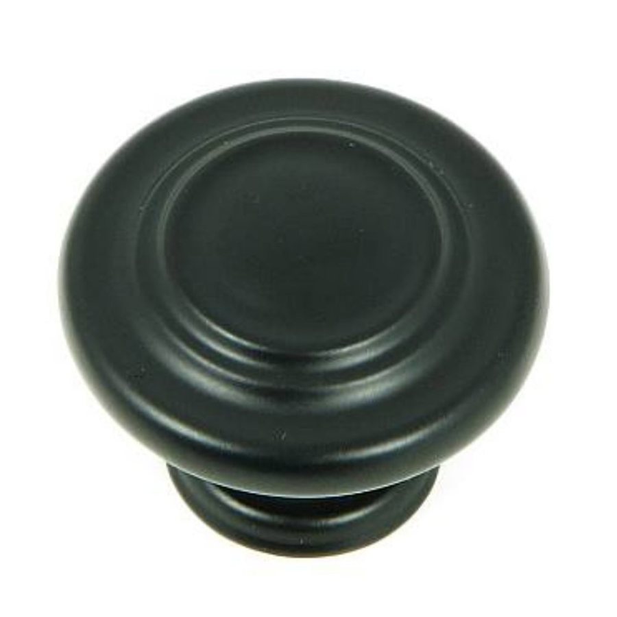 Shop Stone Mill Hardware Matte Black Round Knob at