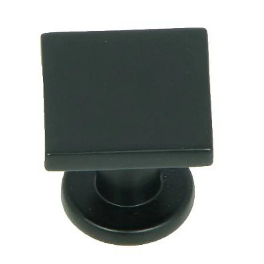Shop Stone Mill Hardware Milan Matte Black Square Knob at