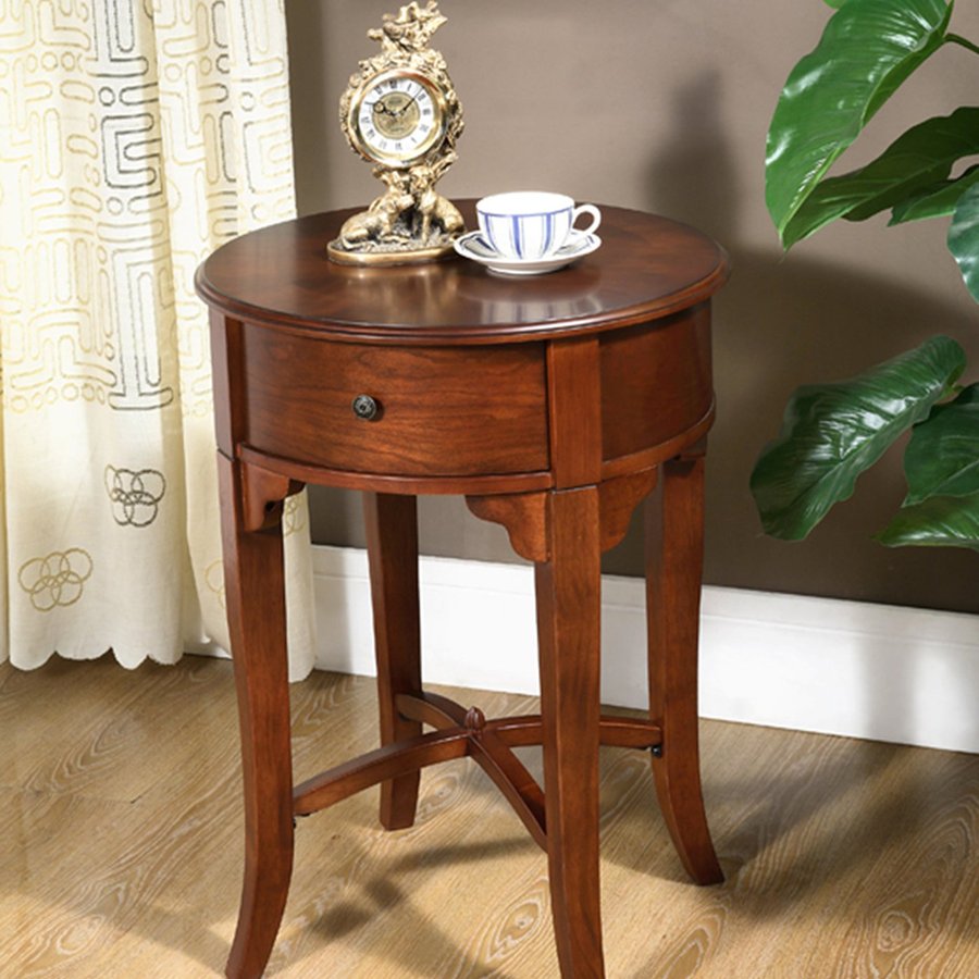 All Things Cedar Cherry Wood Casual End Table at
