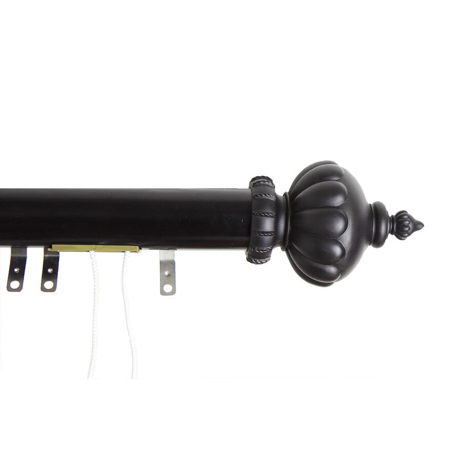 Shop Rod Desyne Elite Imperial 48in to 84in Black Steel Traverse