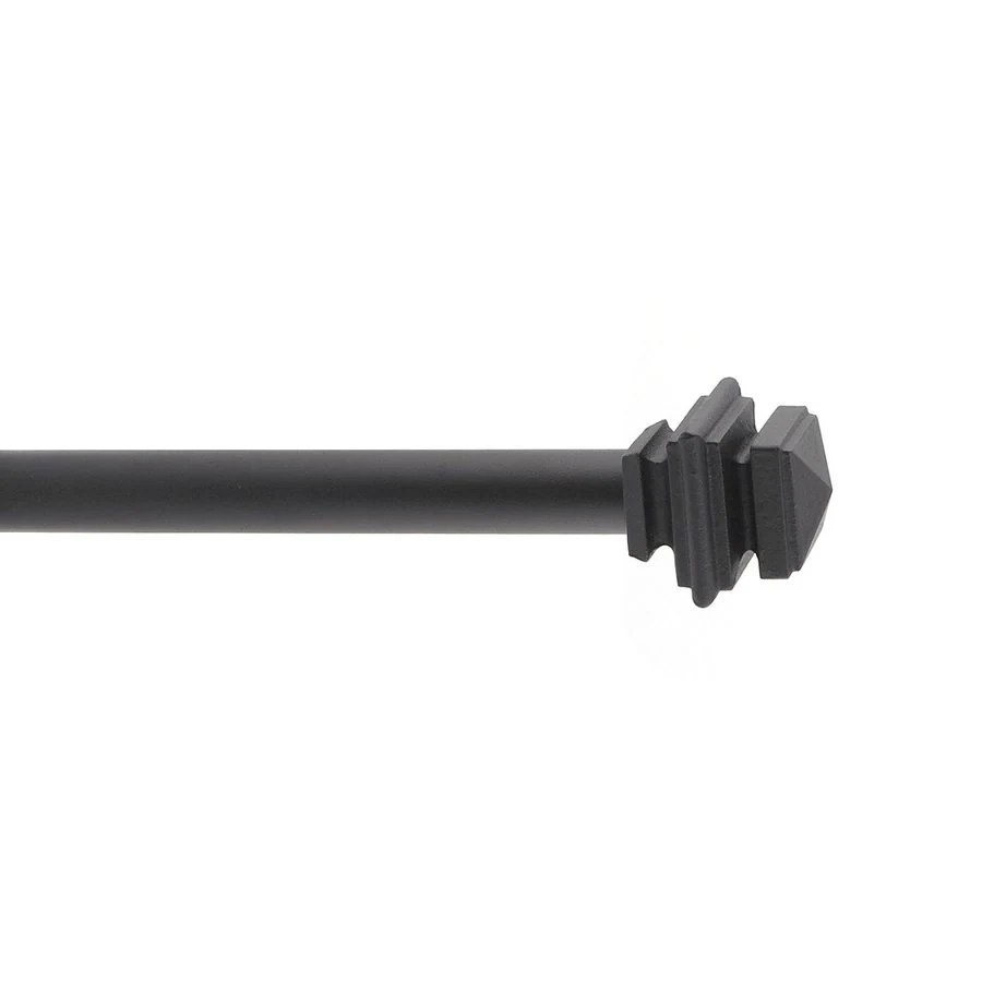 Shop Signature 115in to 165in Black Iron Curtain Rod Set at