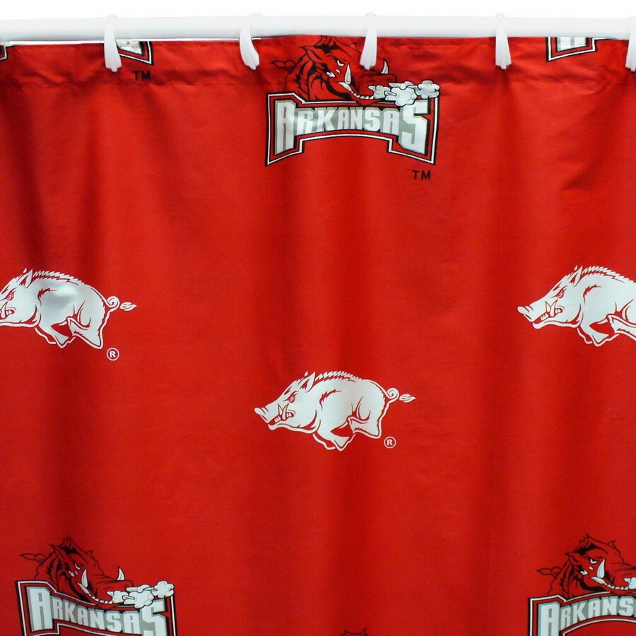 College Covers Arkansas Cotton Arkansas Razorbacks Patterned Shower