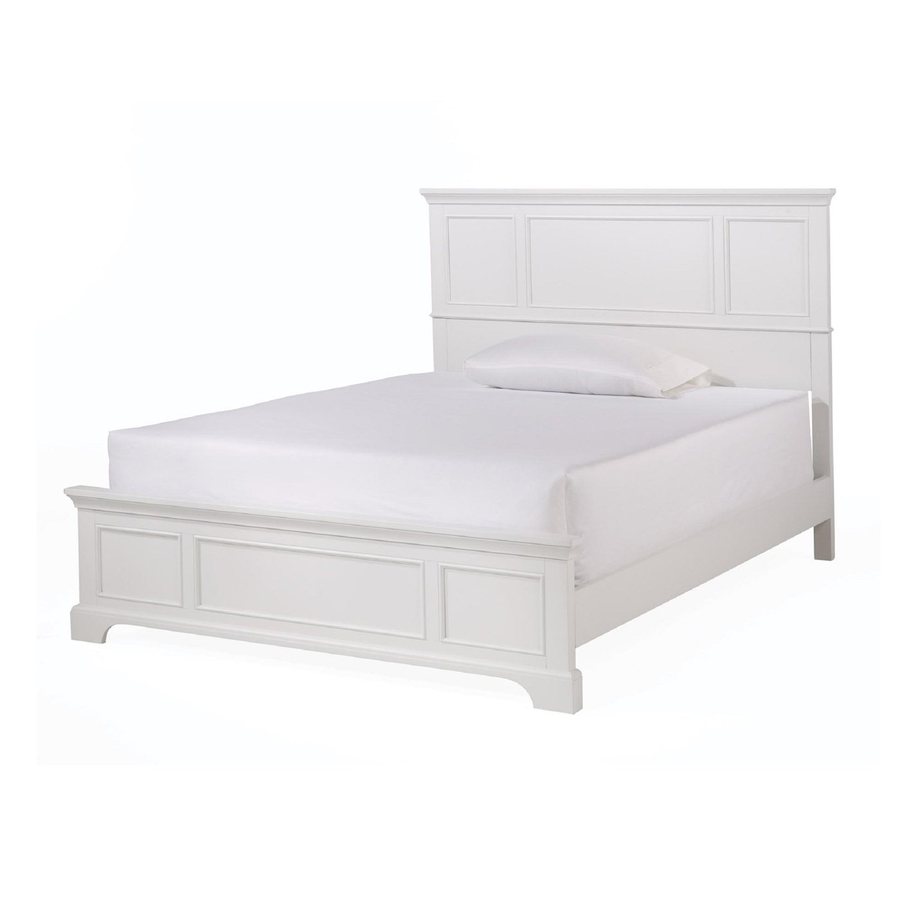 Shop Home Styles Naples White Queen Panel Bed at