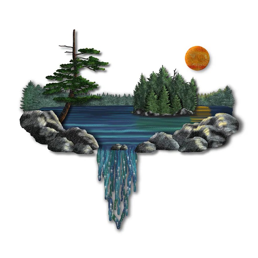 Shop All My Walls 44in W x 40in H Frameless Metal Landscapes