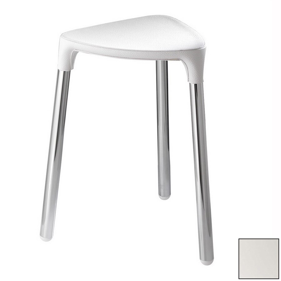 Nameeks White Plastic Freestanding Shower Chair at
