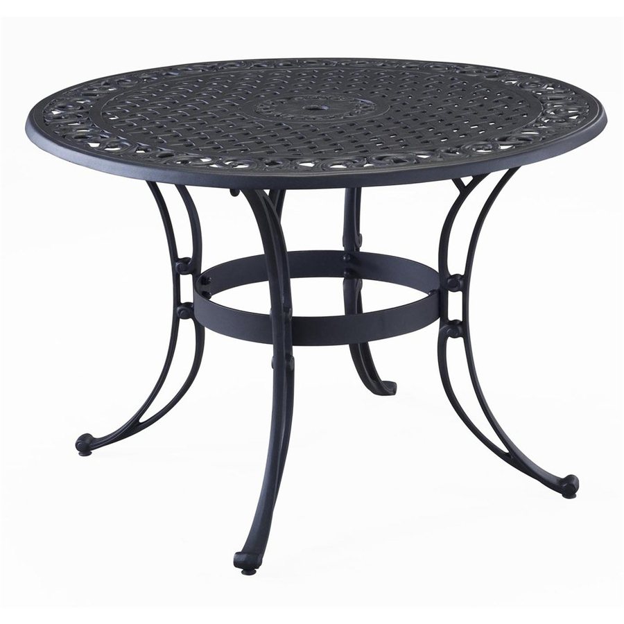 Home Styles Biscayne Round Dining Table 42in W x 42in L with Umbrella