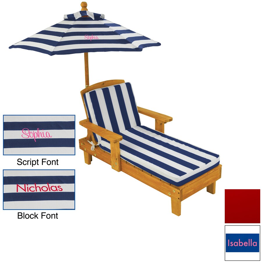 KidKraft Wood Patio Chaise Lounge at