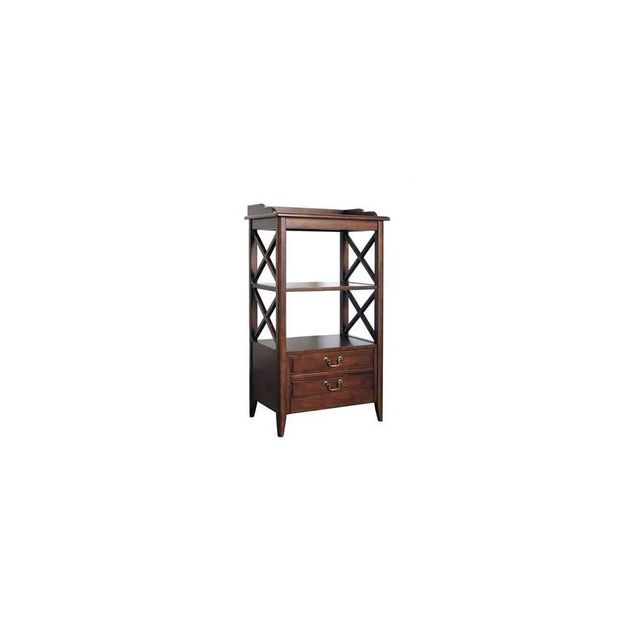 Wayborn Furniture Eiffel Brown Wood 3Shelf Bookcase at