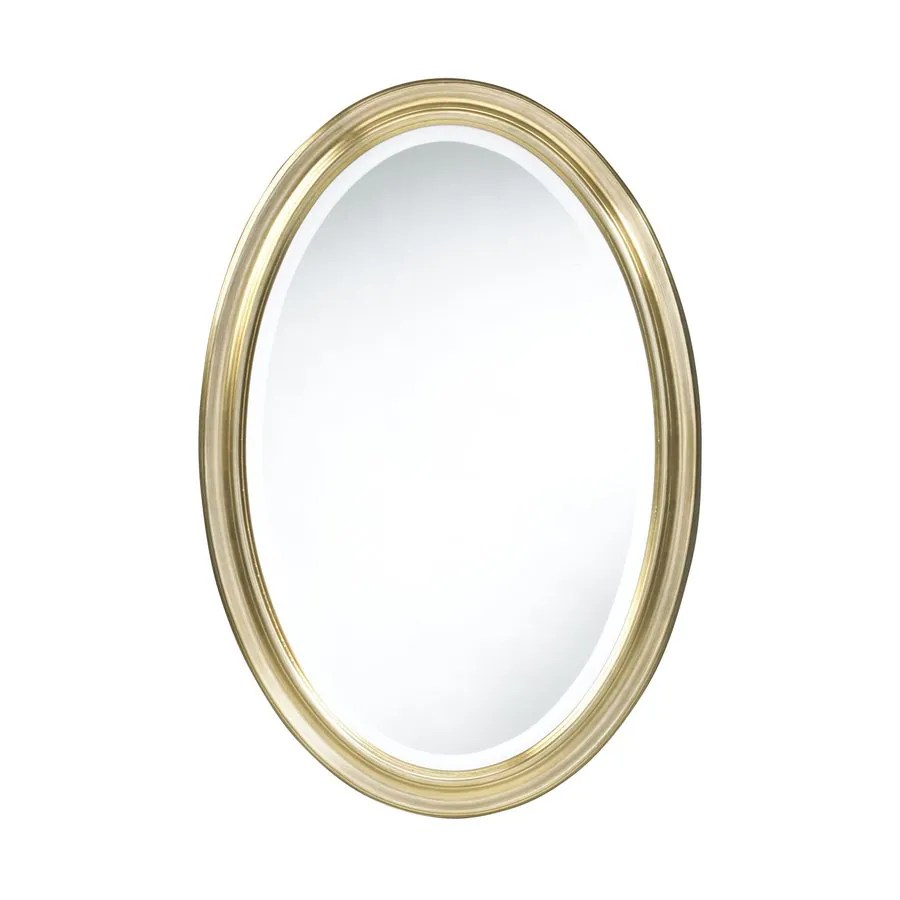 Cooper Classics Blake Antique Gold Beveled Oval Wall Mirror at