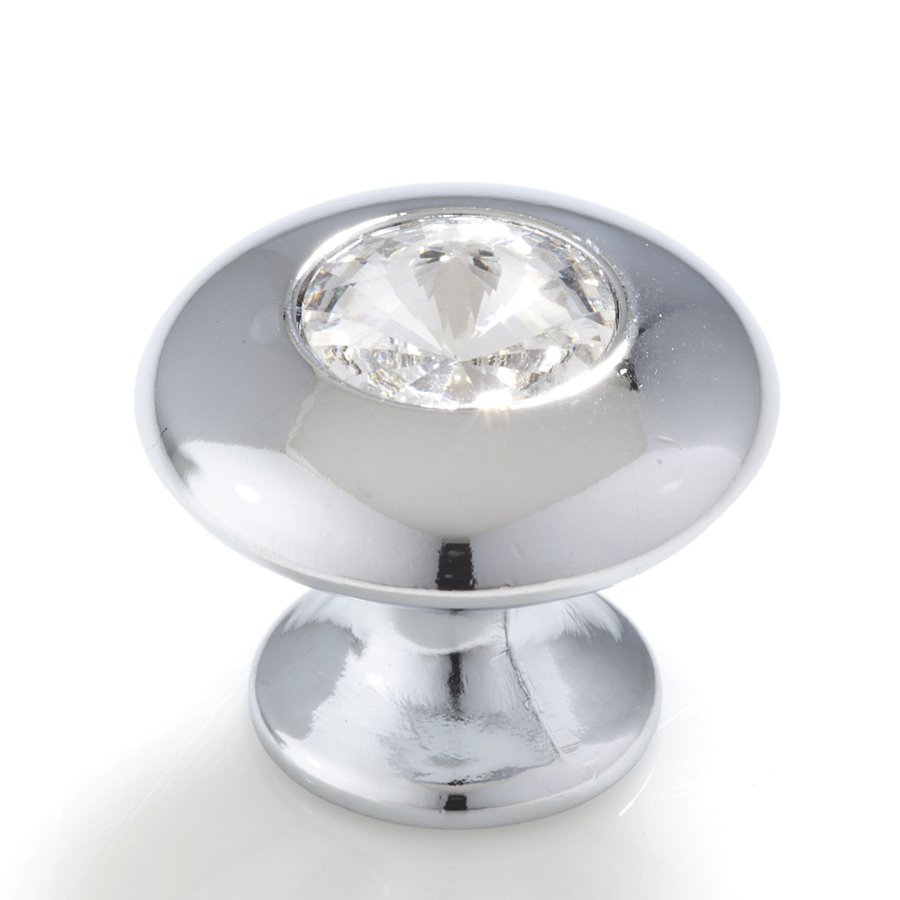 Topex Hardware Crystal Bright Chrome Round Knob at