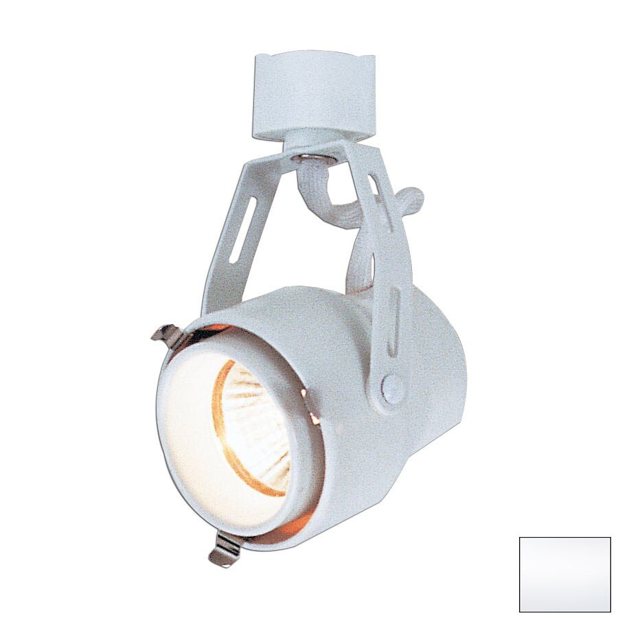 Nora Lighting White Gimbal Linear Track Lighting Head at