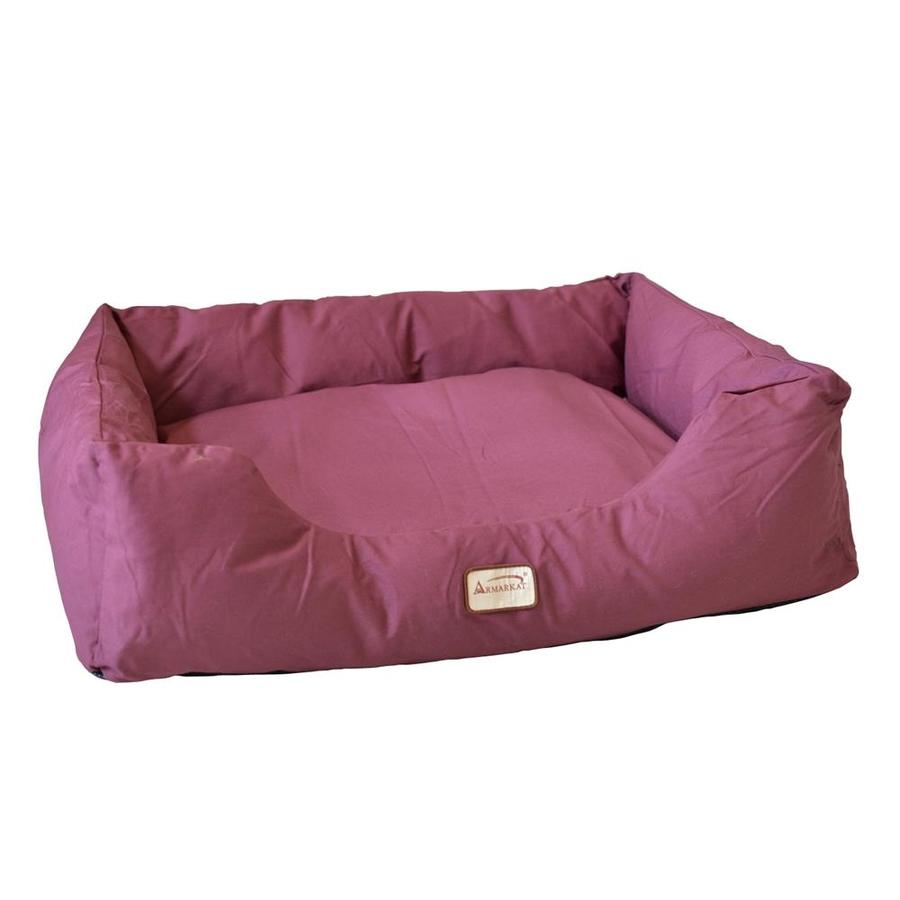 Armarkat Burgundy Canvas Rectangular Dog Bed at
