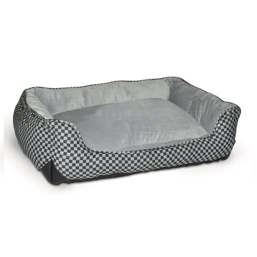 K&H Manufacturing Black Metalized plastic Rectangular Dog Bed at