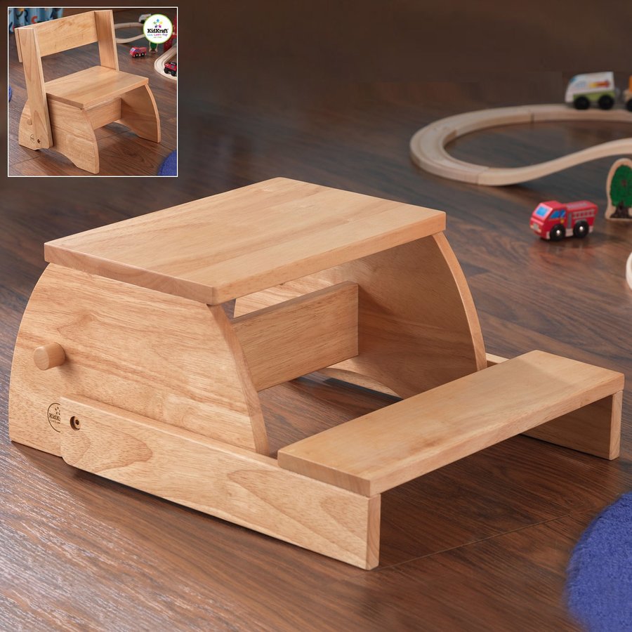 Shop KidKraft 2Step Natural Wood Step Stool at