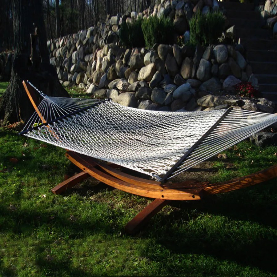 Shop Phat Tommy Outdoor Oasis Natural White Rope Hammock at