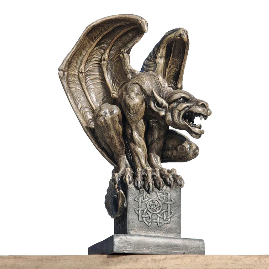 Shop Design Toscano Abbadon Gargoyle Statue 12in Garden Statue at