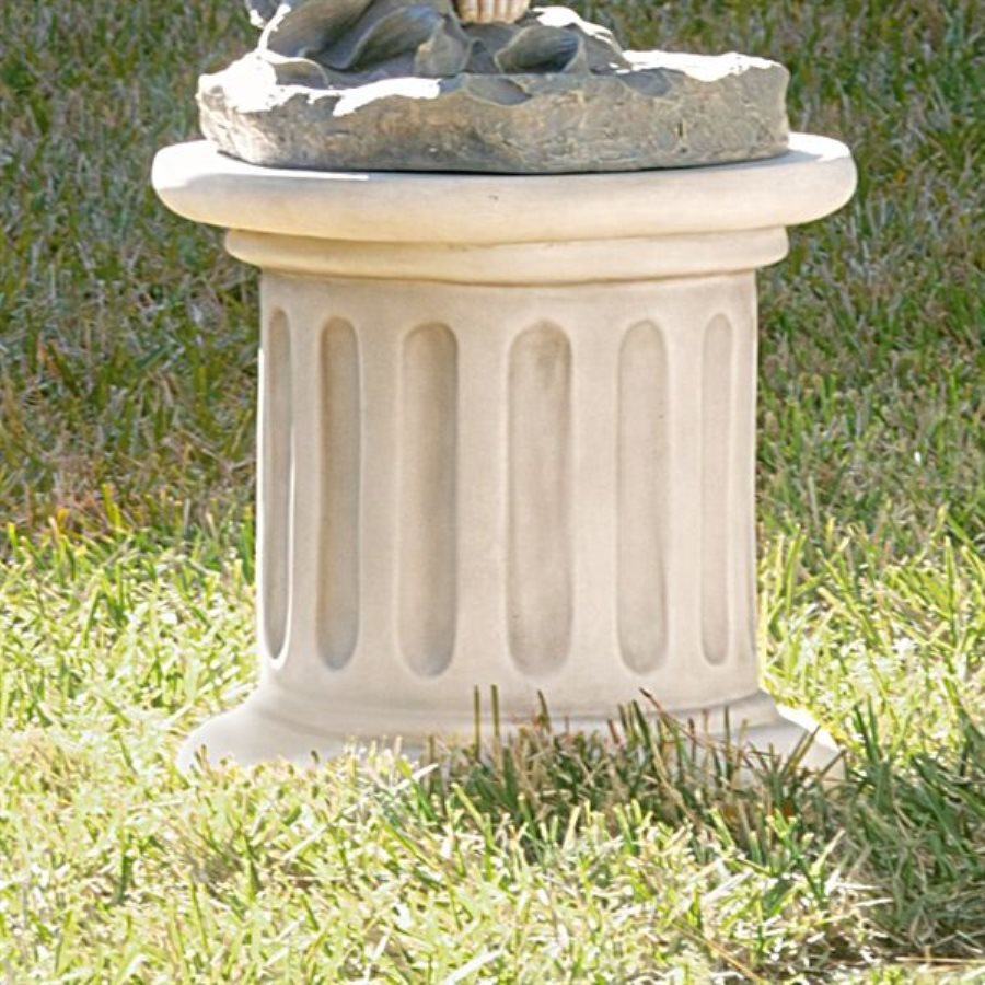 Shop Design Toscano Classic Fluted Plinth 16in Architecture Garden Statue at