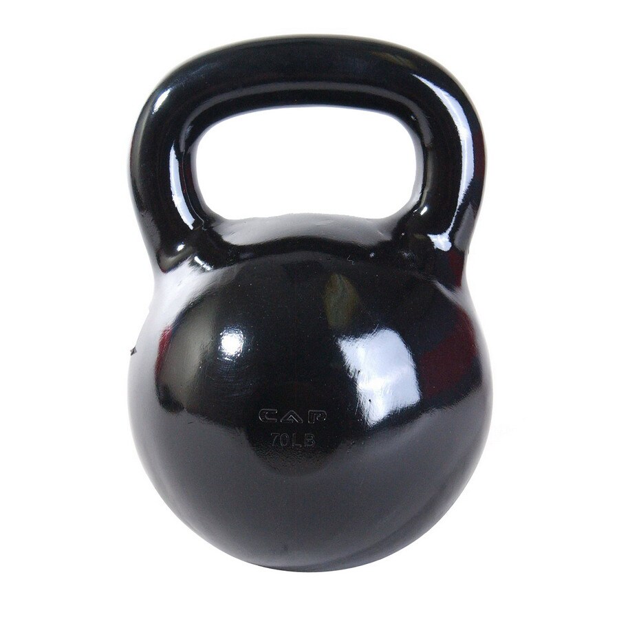 CAP Black 70 lbs FixedWeight Kettlebell in the Kettlebells department