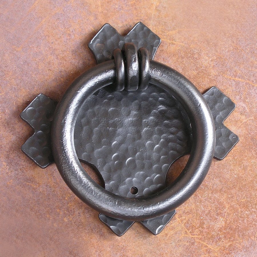 Artesano Iron Works 7.37in Black Entry Door Knocker at