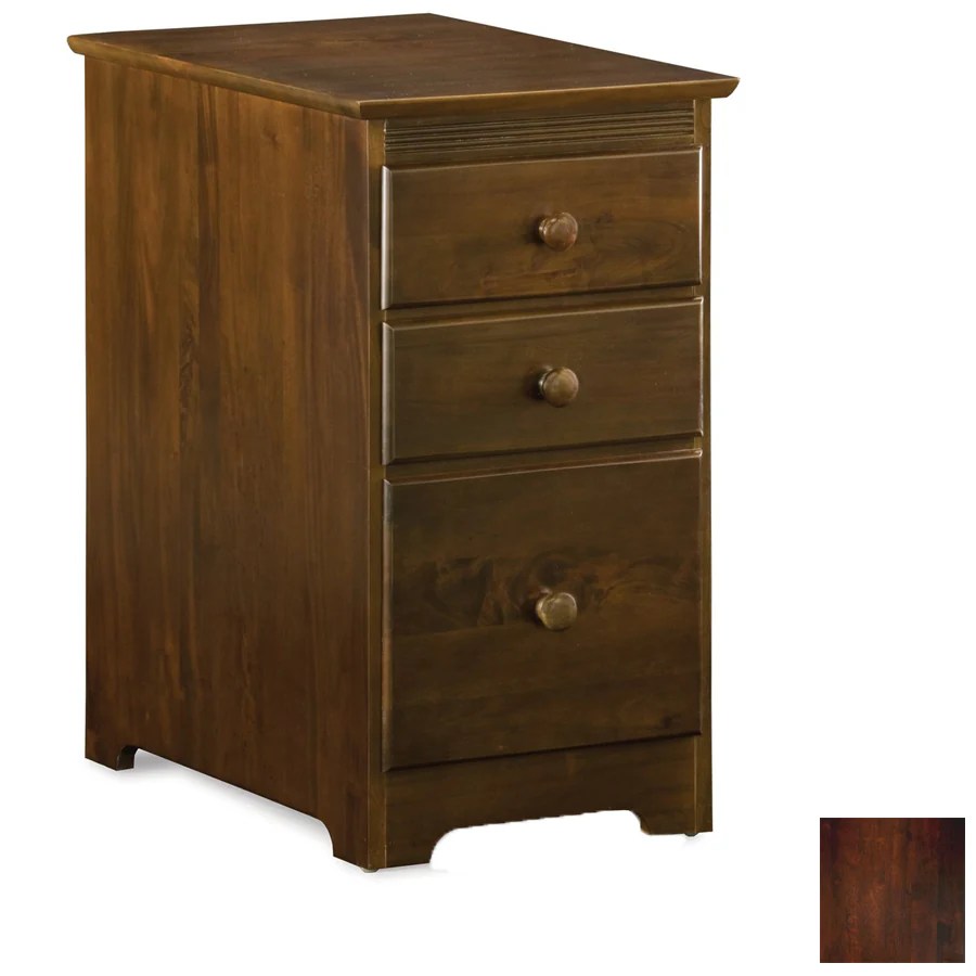 Shop Atlantic Furniture Antique Walnut 3Drawer File at
