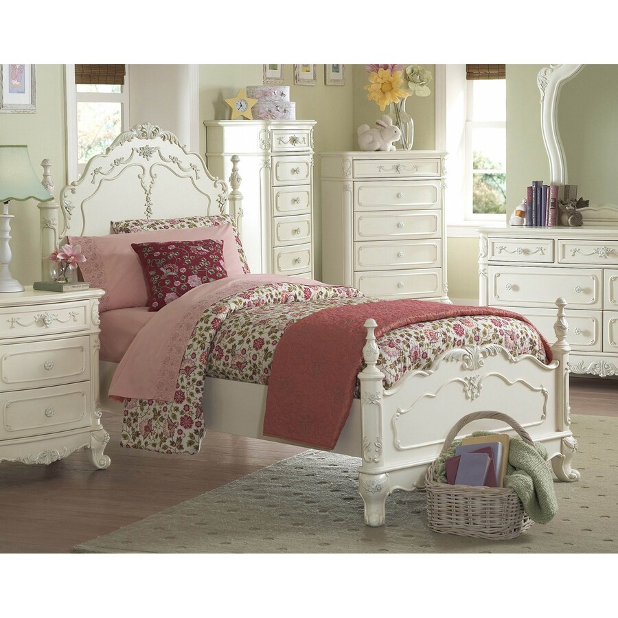 Homelegance Cinderella Ecru Queen Bed Frame in the Beds department at