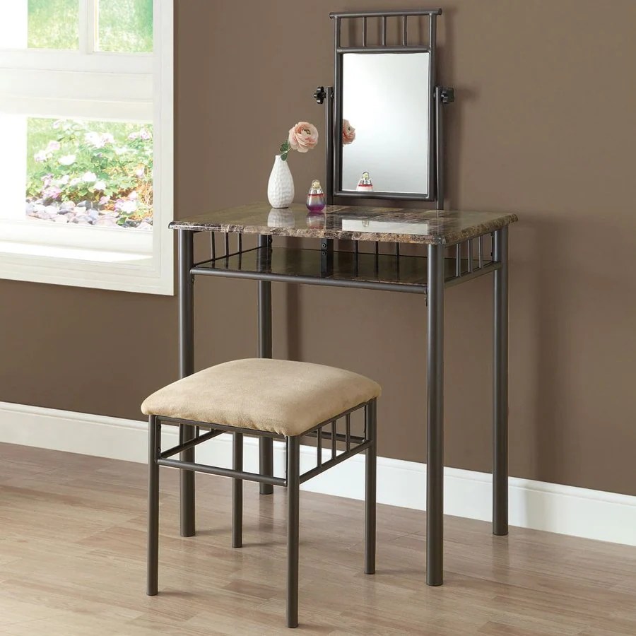 Shop Monarch Specialties Cappuccino Makeup Vanity at