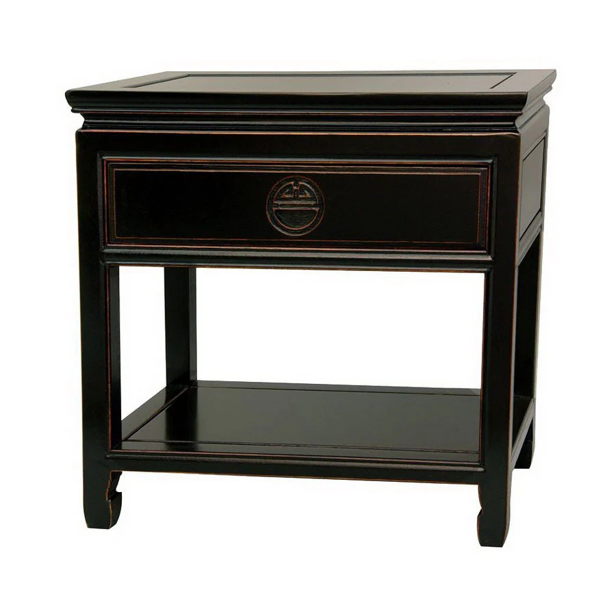 Oriental Furniture Rosewood Furniture Antique Black Rosewood Nightstand